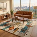 Retro Mid-Century Modern Rug